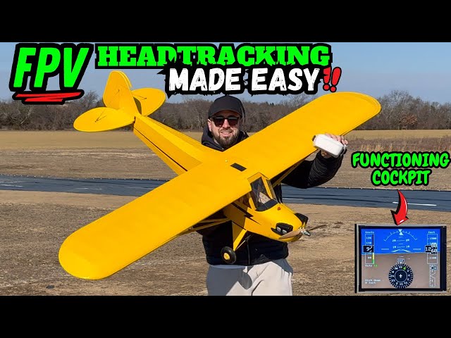 RC Airplane That Looks Real! FPV Head Tracking & Working Screen!