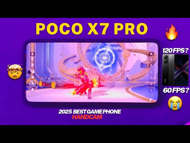 POCO X7 PRO TEST PUBG HANDCAM BEST GAME PHONE 😱 60FPS OR 120FPS?🤯🔥