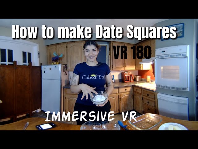 How to make Date Squares  Immersive VR 180 video