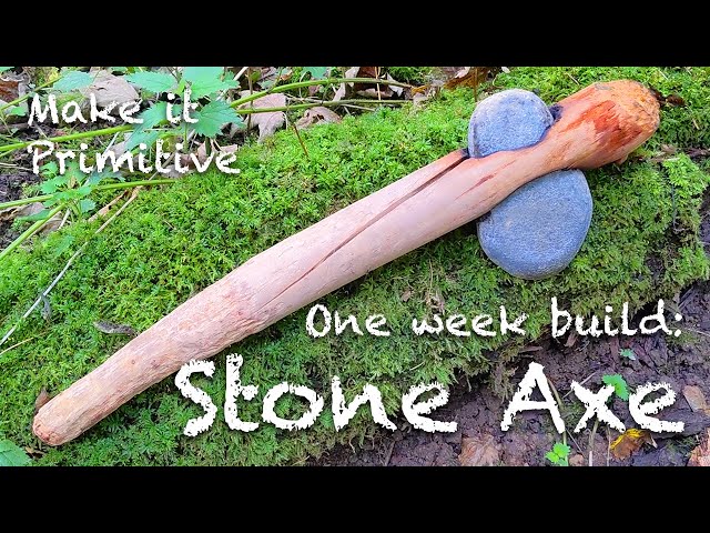 One week vacation build: Making a stone axe at the beach