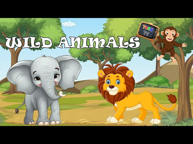 Wild Animals | Learn wild animals names in English | Kids vocabulary | English Educational Video