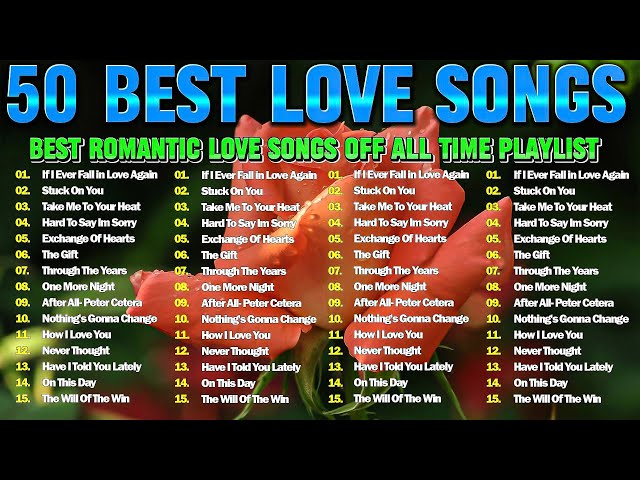 Greates Relaxing Love Songs 80's 90's - Beautiful Romantic Love Songs Of All Time - Best Love Songs