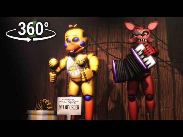 360°| ROCKSTAR FOXY FAIL!! - FNAF6/FFPS [SFM] (VR compatible)