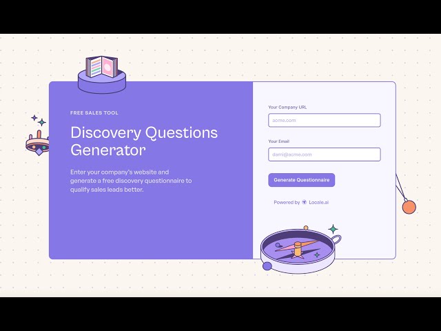 FREE TOOL 🔥 - Generate Discovery Questions for your Sales Calls