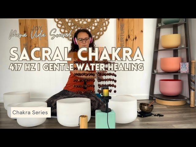 1 Hour Trickling Water Sounds | Sacral Chakra Healing Meditation; Feel JOY