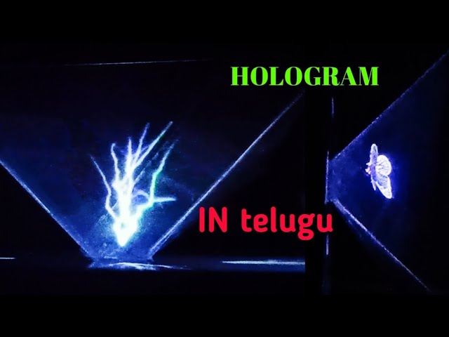 how to make a simple hologram in telugu || Telugu tech experiments||