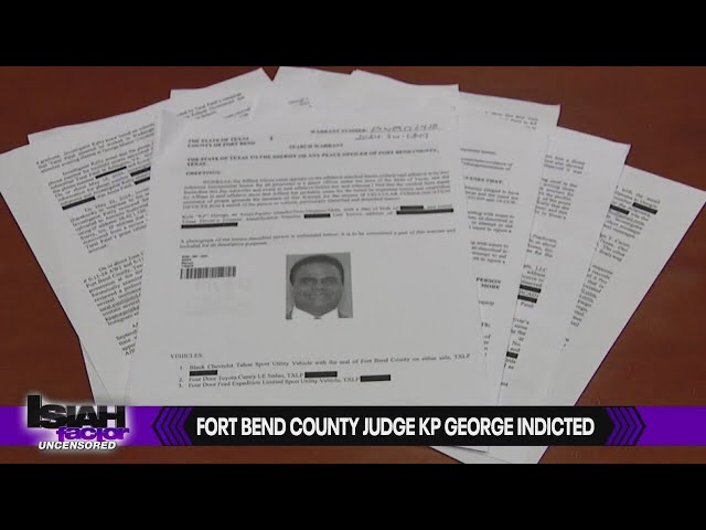 Fort Bend County Judge KP Geroge released from police custody following indictment