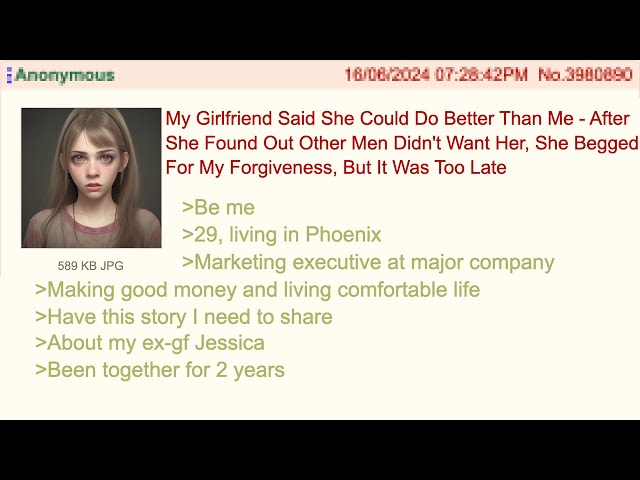 She's ugly to me now too — 4Chan Greentext Stories