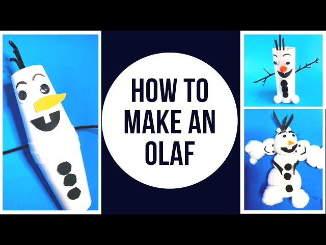 How To Make Olaf  From Frozen~ Easy Craft Ideas