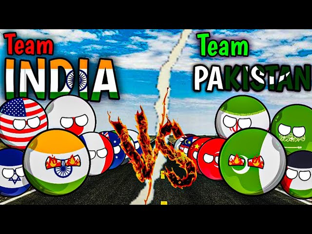 Countries that support India 🇮🇳 and countries that support Pakistan 🇵🇰 | #countryballs  #geography