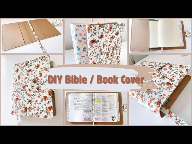 DIY Bible / Book Cover / How to / Fabric Book Cover