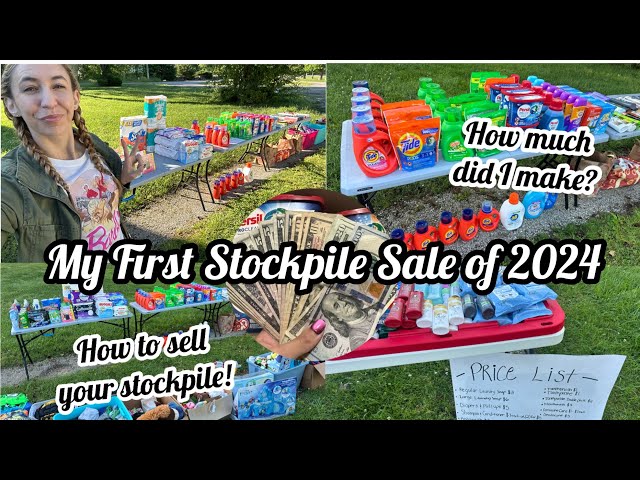 STOCKPILE SALE 2024 | HOW I SELL MY COUPON STOCKPILE | HOW MUCH I MADE