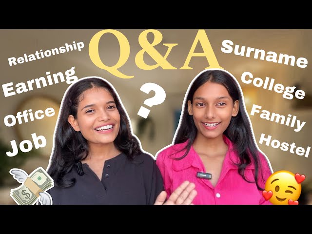 Q&A | Answering All Of Your Questions Related To Us | Office, College, Earnings And Family✨🎀