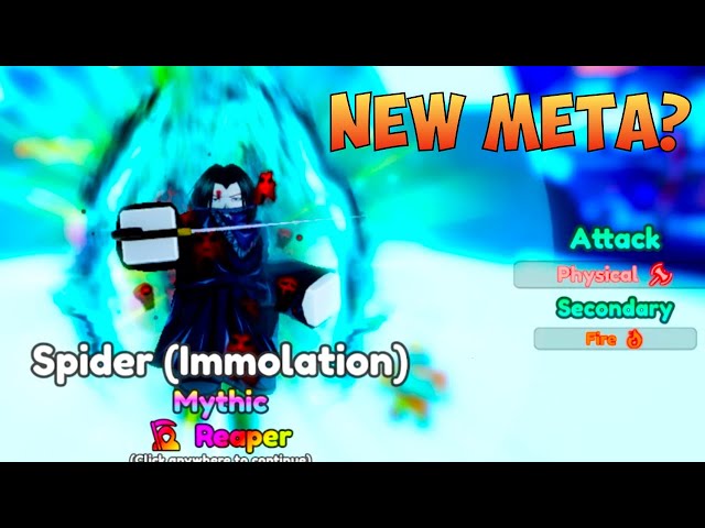 Unlocked New Evolved Spider Immolation in Anime Adventures Update 19.5