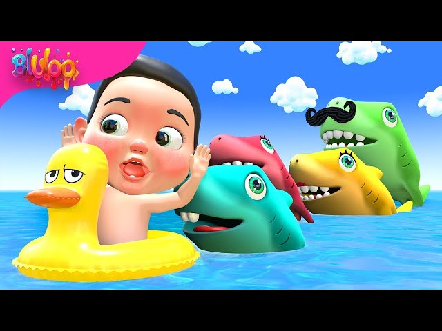 Baby Shark Dance | Colorful Shark Song | BluLoo Nursery Rhymes & Kids Songs