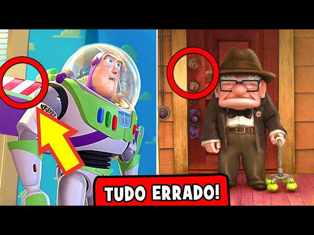 ERROS ABSURDOS da PIXAR que você não percebeu! 🤦‍♂