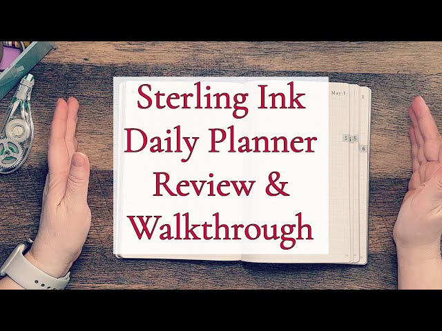 STERLING INK B6 DAILY PLANNER WALKTHROUGH & REVIEW