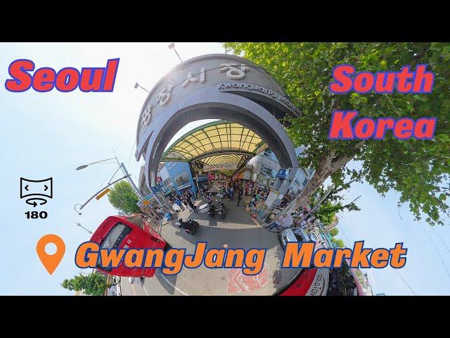 Popular food market in Seoul, South Korea: GwangJang market