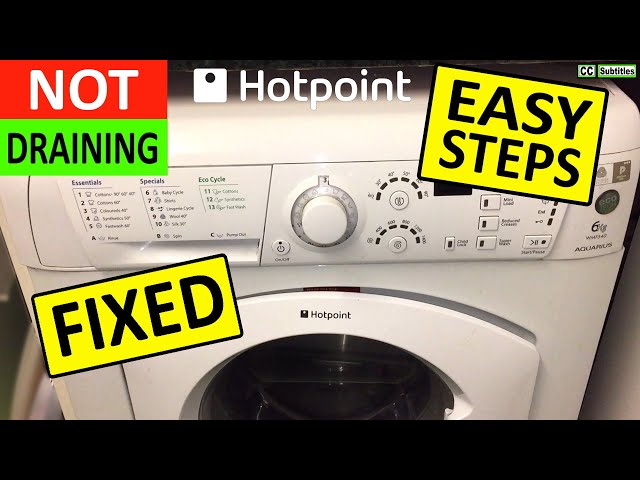 Hotpoint Washing Machine not Draining Water - Fixed