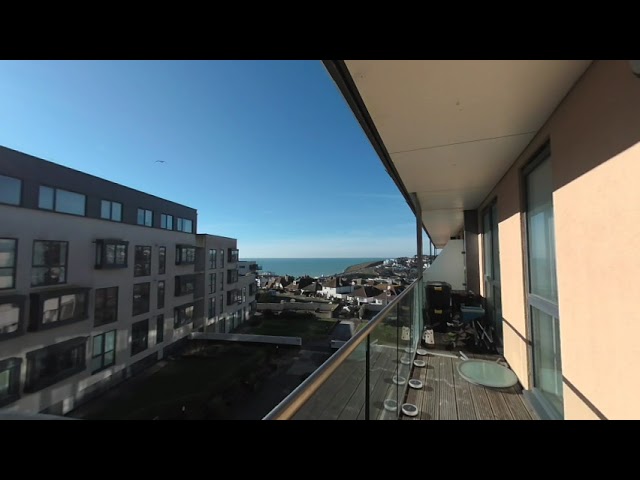 VR180  5.7K Vuze XR Timelapse from balcony on south coast of UK