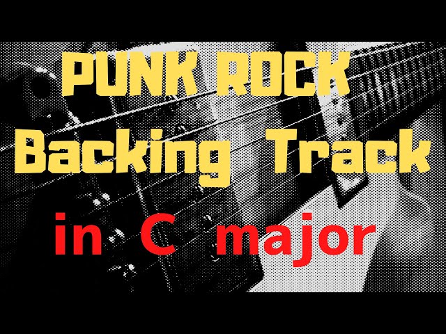 PUNK ROCK Backing Track in C major/A minor