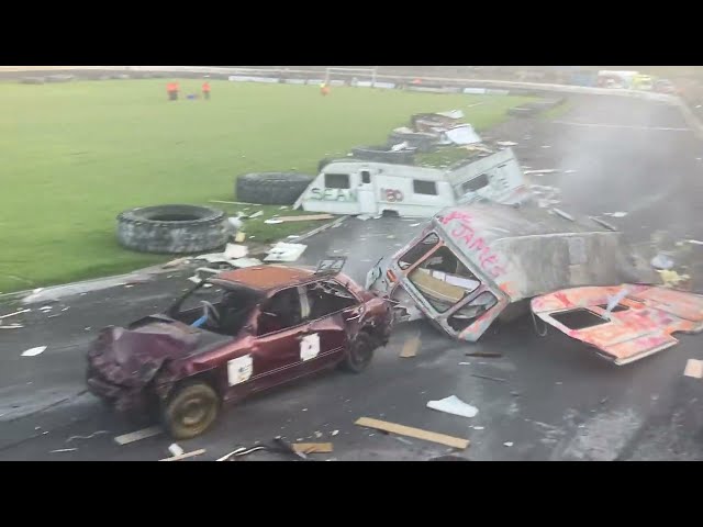 Unlimited bangers + caravan DD @ Cowdenbeath racewall 1/6/24