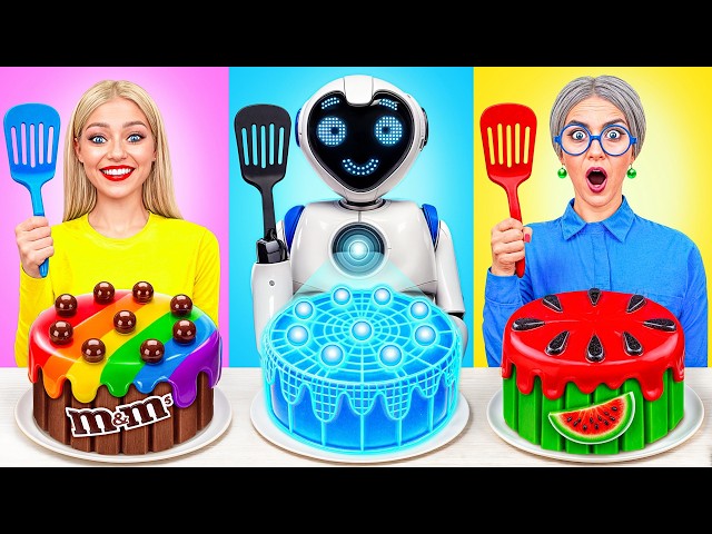 Me vs Grandma vs Robot Cooking Challenge | Funny Food Situations by Multi DO Challenge