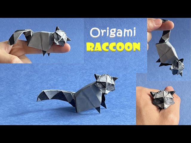 Origami Raccoon 2.0, step by step tutorial