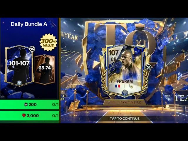 FC MOBILE 25 HOW TO GET FREE THURAM CB 107 + FUNNY TOTY PACK OPENING