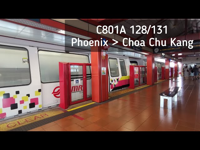 [1 SECOND DOOR/CBTC BPLRT] Bombardier Movia C801A [128-131] BPLRT Joyride [Phoenix-Choa Chu Kang]