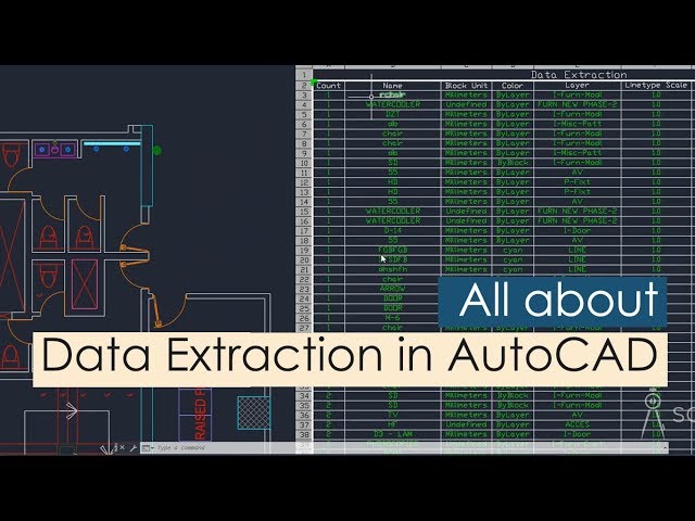 All about Data extraction in AutoCAD