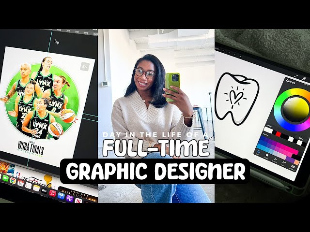 day in the life of a full time graphic designer: 003 | sports graphics +  logo  development