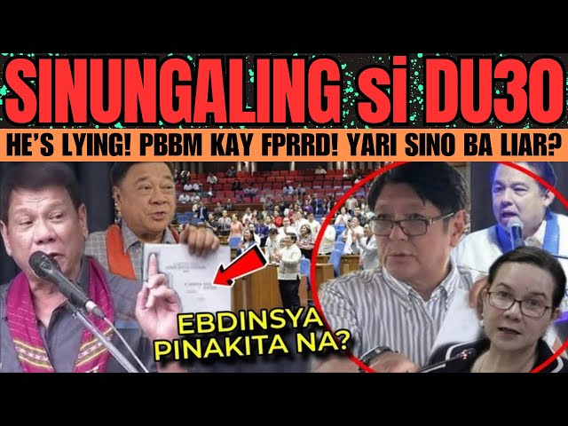 GRABE TO! FPRRD SINUNGALING! PBBM NATARANTA NA! DUTERTE NELABAS ANG EBIDENSYA!| REACTION🎥