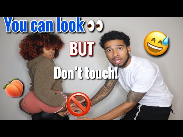 YOU CAN LOOK BUT DONT TOUCH PRANK ON BOYFRIEND* CUTE REACTION*