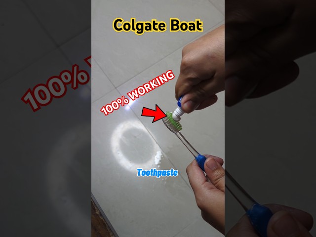 I MADE A COLGATE BOAT