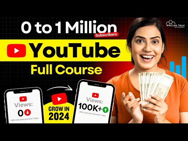 YouTube Full Course [FREE] | How to Grow Your YouTube Channel Fast in 2024 & Earn Money 🤑