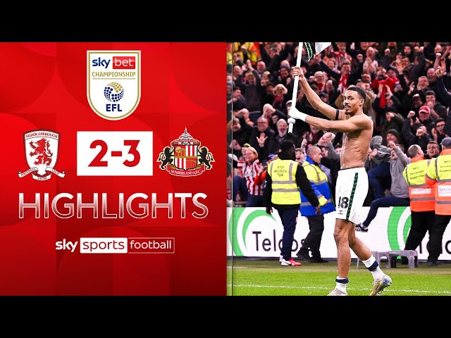 Horror OWN GOAL sees Black Cats win thriller! 😰 | Middlesbrough 2-3 Sunderland | EFL Highlights