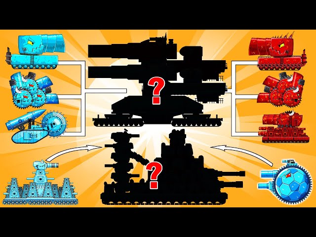 THE ULTIMATE BATTLE OF ROCKET TANKS, ICE TANK VS FIRE TANK - Cartoons about tank