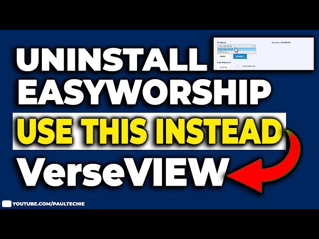 Easyworship Alternatives For Mac & Windows | VerseVIEW Review