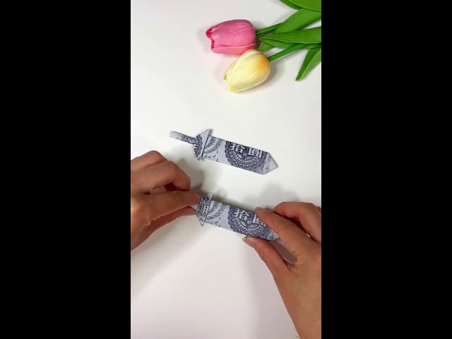 fold a mini sword, did you fold it when you were young?# origami tutorial# handwork diy# parent-chi