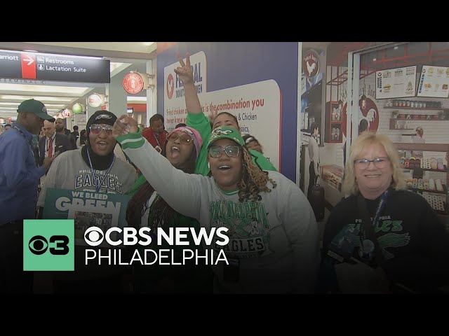 Eagles fans describe the buzz at PHL heading to New Orleans for Super Bowl LIX