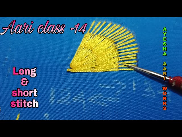 AARI CLASS-14 / Aari work long and short stitch