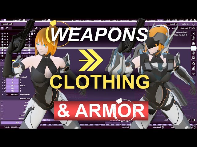 Blender 2.82 : Rigging Weapons, Armor, & Clothing (In 2 Minutes!)