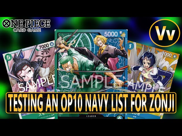 One Piece TCG: Exploring Green Blue Zonji (ST12) in OP10, Running a Navy List with the New Smoker