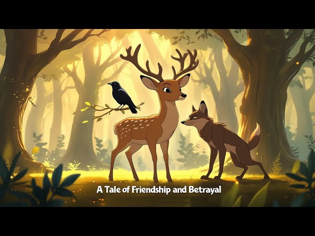 Deer, Crow and Jackal | Moral Stories In English | Animated Fairy Tales