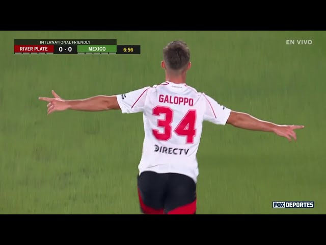 😎🔥 GOAL Giuliano Galoppo | River Plate 1-0 Mexico | MNTonFOXDeportes