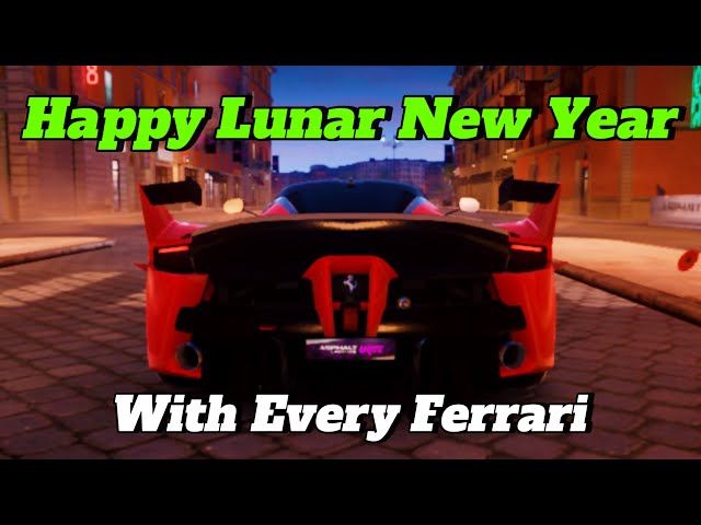 Happy Lunar New Year with ALL FERRARI in Asphalt Legends Unite 🎉🎇