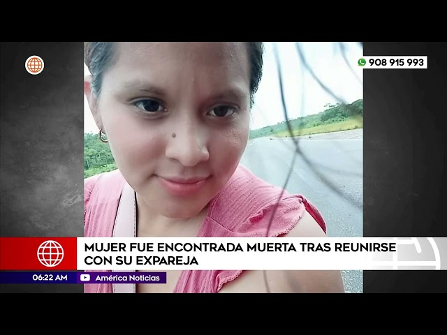 Mujer fue encontrada muerta tras reunirse con expareja