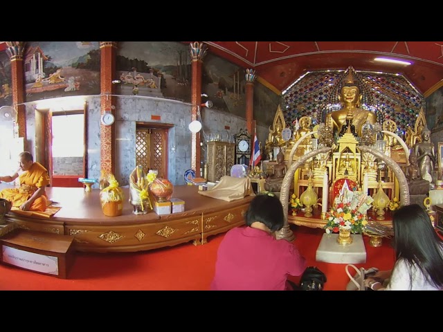 A Buddhist Monk's Blessing at Wat Phra That Doi Suthep Temple - #ChiangMai #Thailand