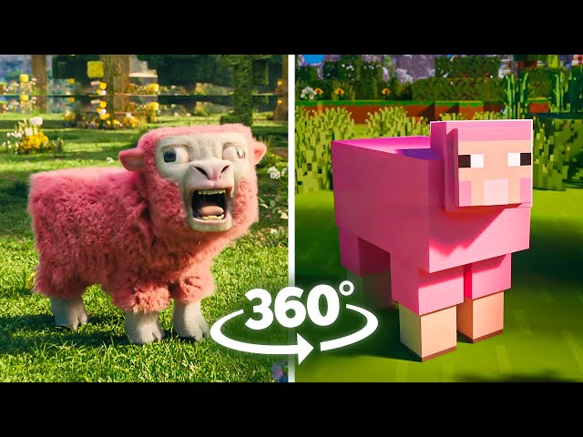 Original vs Animated | The Minecraft Movie Trailer - 360° VR